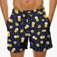 thumbnail image 2 of Aobny Graphic Men's Shorts Board Plus Size Bottoms Big & Tall Baggy Casual Spring Clothes,XXL, 2 of 5
