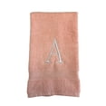 thumbnail image 4 of Pink Initial Hand Towel for Bathroom - Monogrammed Luxury Hotel Quality Decorative Towel for Powder Room - GOTS Organic Certified - Set of 2 Letter K, 4 of 7