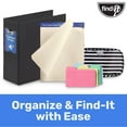 thumbnail image 2 of Find It File Folder Notepad - Pack of 72-9.5 x 12.5 Inch Notebook Organizer Folders for Filing, Document, and Clipboard Organization - Green, 2 of 8