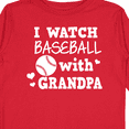 thumbnail image 4 of Inktastic I Watch Baseball with My Grandpa Boys or Girls Long Sleeve Toddler T-Shirt, 4 of 5