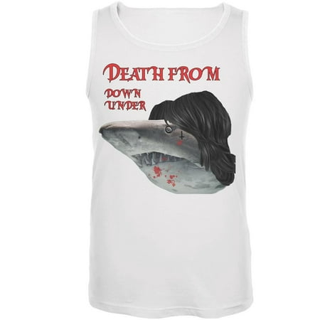 - Death From Down Under Shark White Adult Tank Top