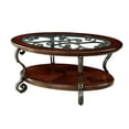 thumbnail image 6 of Classic Coffee Table With Metal Combination And Ornate Details Traditional Style, 6 of 6