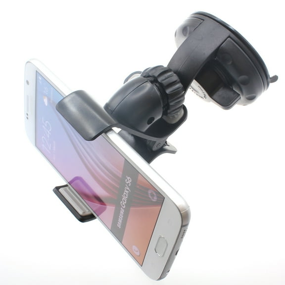 Windshield Car Mount for T-Mobile REVVL 5G/4/Plus Phones - Holder Glass Cradle Swivel Clip Suction A6N Compatible With T-Mobile REVVL 5G/4/Plus Models