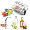thumbnail image 3 of Whiskey Ice Ball Maker, Silicone Round Ice Cube Mold 2'' Round Large Iced Cube Trays with Cover Reusable Sphere Silicone Ices Tray with Lids Easy Release Ice Cube Tray Circle Balls, 3 of 10