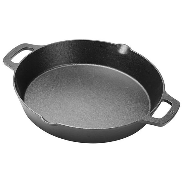 Cast Iron, Induction Skillet with Dual Loop Handles, 12" Dia, Pre