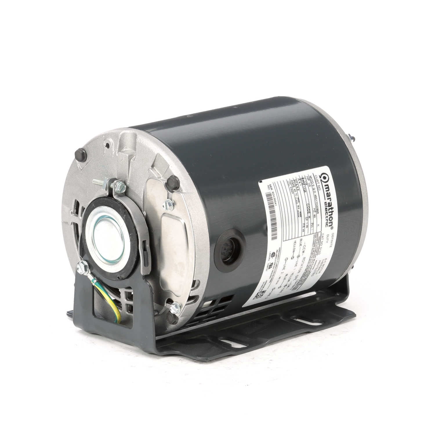 Marathon D143 Electric Motor 1/3 HP 1725 Rpm 1PH 115 Volt 48 Frame 048S17D2086