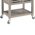 thumbnail image 2 of HomeRoots 352191 4 Drawer Wooden Kitchen Cart with Caster Wheels, Gray & Silver, 2 of 2