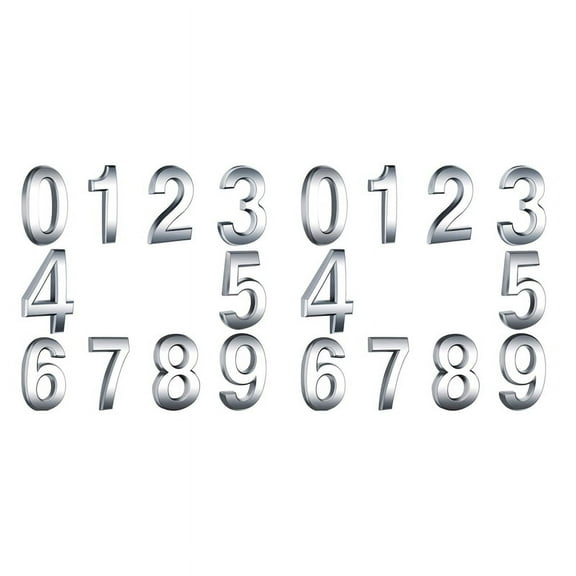 20x Self-Adhesive Door House Numbers Mailbox Numbers Street Address Numbers for Residence and Mailbox Signs, 0 to 9