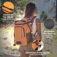 thumbnail image 5 of SPARTER Soft-Sided Backpack Cooler, Insulated Leak Proof 30 Can Thermal Bag Travel Beach Cooler Pack, Orange, 5 of 7