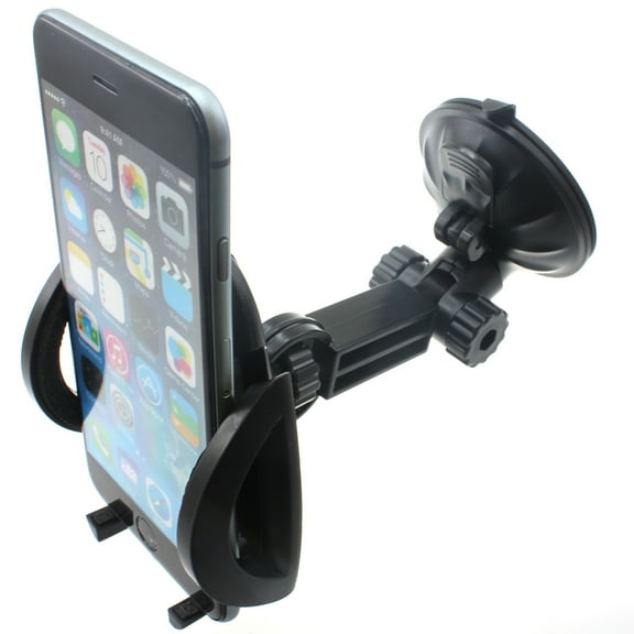 Dash Car Mount for iPhone 16/Pro/Max/Plus - Windshield Holder Cradle Rotating Dock for iPhone 16/Pro/Max/Plus