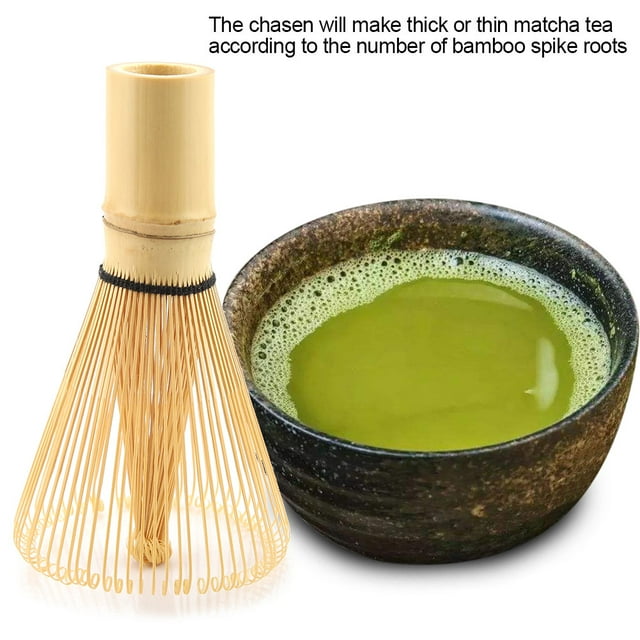 Fyydes Bamboo Whisk,Natural Bamboo Tea Whisk Chasen Preparing Matcha Powder Brush Tool,Tea Powder Whisk