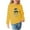 Yellow#2, variant on Utoimkio Toddler Girls Long Sleeve Shirts Pullover Sweatshirts Fall Winter Casual Crewneck Tee Tops for Kids