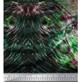 thumbnail image 2 of Soimoi Modal Satin Fabric Tiger Panel Print Fabric by the metre 42 Inch Wide, 2 of 3