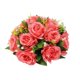 thumbnail image 2 of (Rosa roja) columna romana de boda guía de carretera Bola de flores de seda sintética decoración de salón de coche de boda accesorios de boda, 2 of 5
