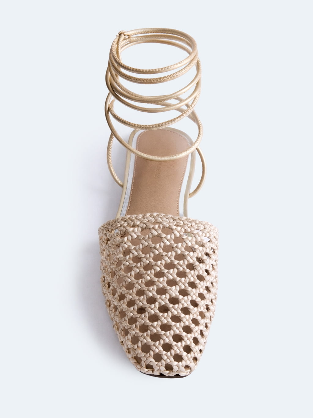 Free Assembly Women's Woven Wrap Slide Flats