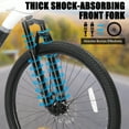 thumbnail image 6 of UBesGoo 27.5 inch Mountain Bike for Adults, 21 Speed Lightweight Aluminum Alloy Frame Mountain Bicycle, Disc Brakes, Black White, 6 of 10
