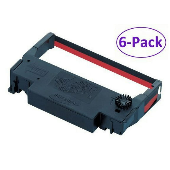 Bixolon (RRC-201BR-6) 6-Pack KD02-00057A Black/Red Ribbon Cartridge for SRP-275 & SRP-270 (GRC-220BR)