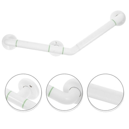 Soimiss Antislip Bathroom Grabbar Grab Bar White Stainless Steel 1Pcs Anti Slip