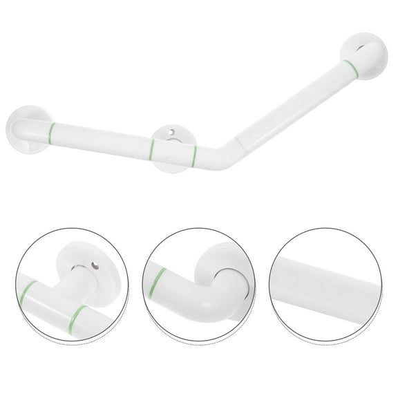 Soimiss Antislip Bathroom Grabbar Grab Bar White Stainless Steel 1Pcs Anti Slip
