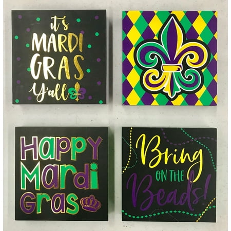 Way To Celebrate Mardi Gras Sign Assortment