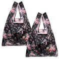 thumbnail image 2 of Square Portable Shopping Bag 2Pcs Red Fashionable Storage Pouch For Women Perfect For Daily Life And Shopping, 2 of 3