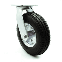 8 Inch Black Pneumatic Wheel Swivel Caster Service Caster Brand