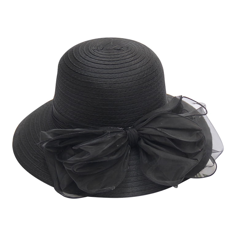 Something Special Sheer Black Sun Hat Something Special- Brimmed Hat w/ Accent main image 3