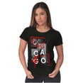 thumbnail image 4 of Chicago Illinois Chi Star Graffiti Womens Fitted Plus Size Graphic Tee Brisco Brands 3X, 4 of 5