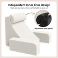 thumbnail image 4 of Almohada de respaldo ENITYA para cama sentada con brazos, color negro, 19 cm, 4 of 8