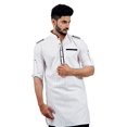 thumbnail image 4 of Saris and Things White Pathani Suit for Men, 4 of 6