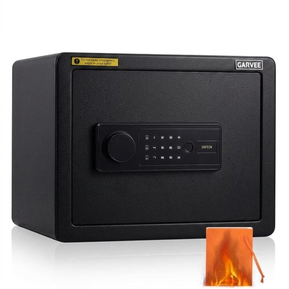 Fireproof Waterproof Home Safe Box for Money, Jewelry & Valuables – Fire & Water Resistant Cabinet Safe for Home or Office