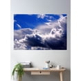 thumbnail image 2 of Dramatic Clouds In The Blue Sky Poster Wall Art, Modern Wall Decor, 24x36 UNFRAMED, 2 of 3
