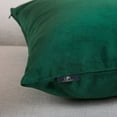 thumbnail image 3 of Phantoscope Christmas holiday Decorative Throw Pillow Set, Silky Velvet Series Covers with inserts, 22" x 22", Green and Off White, 2 Pack, 3 of 7