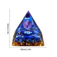 thumbnail image 1 of Cristales Orgonita Pirámide Resina epoxi Energía Curación Ornamento (Virgen) Likrtyny Libre de BPA, 1 of 8