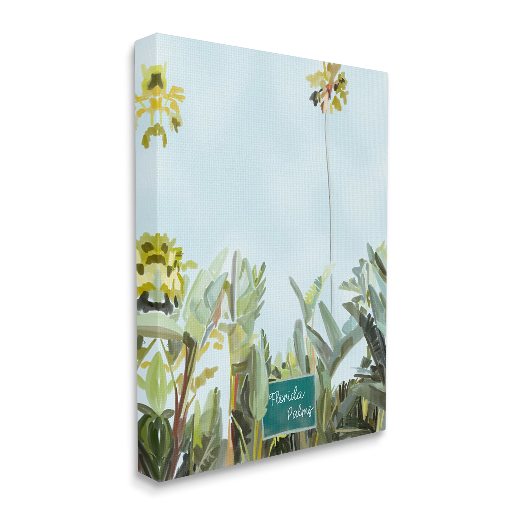 Stupell Industries Florida Palms Botanicals Botanical & Floral Painting Gallery Wrapped Canvas Print Wall Art, 36 x 48