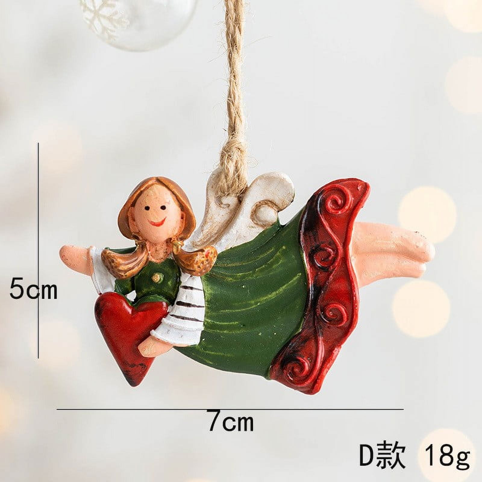 Lot De 4 Pendentifs Ange En Métal Pour Sapin De Noël - Décoration Festive
