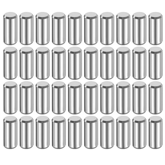 40 Pack 6 mm x 14 mm Dowel Pins, 316L Stainless Steel Cylindrical Dowel Pins Shelf Support Peg Pin Rod Fasten Elements Metal Shelf Pegs Silver Tone
