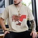 thumbnail image 5 of Camisetas con estampado navideño de Moo Deng para hombre, camiseta informal transpirable, camiseta de manga corta para mujeres y hombres, camisetas gráficas navideñas, 5 of 5
