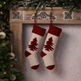 thumbnail image 2 of 2 piezas de medias de árbol de Navidad bolsas de regalo de Navidad colgantes bolsas de dulces de lana de punto decoraciones de Navidad brillar Electrónica, 2 of 5