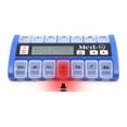 New MedQ Daily Pill Box Reminder with Flashing Light and Beeping Alarm includes Bonus Liberty