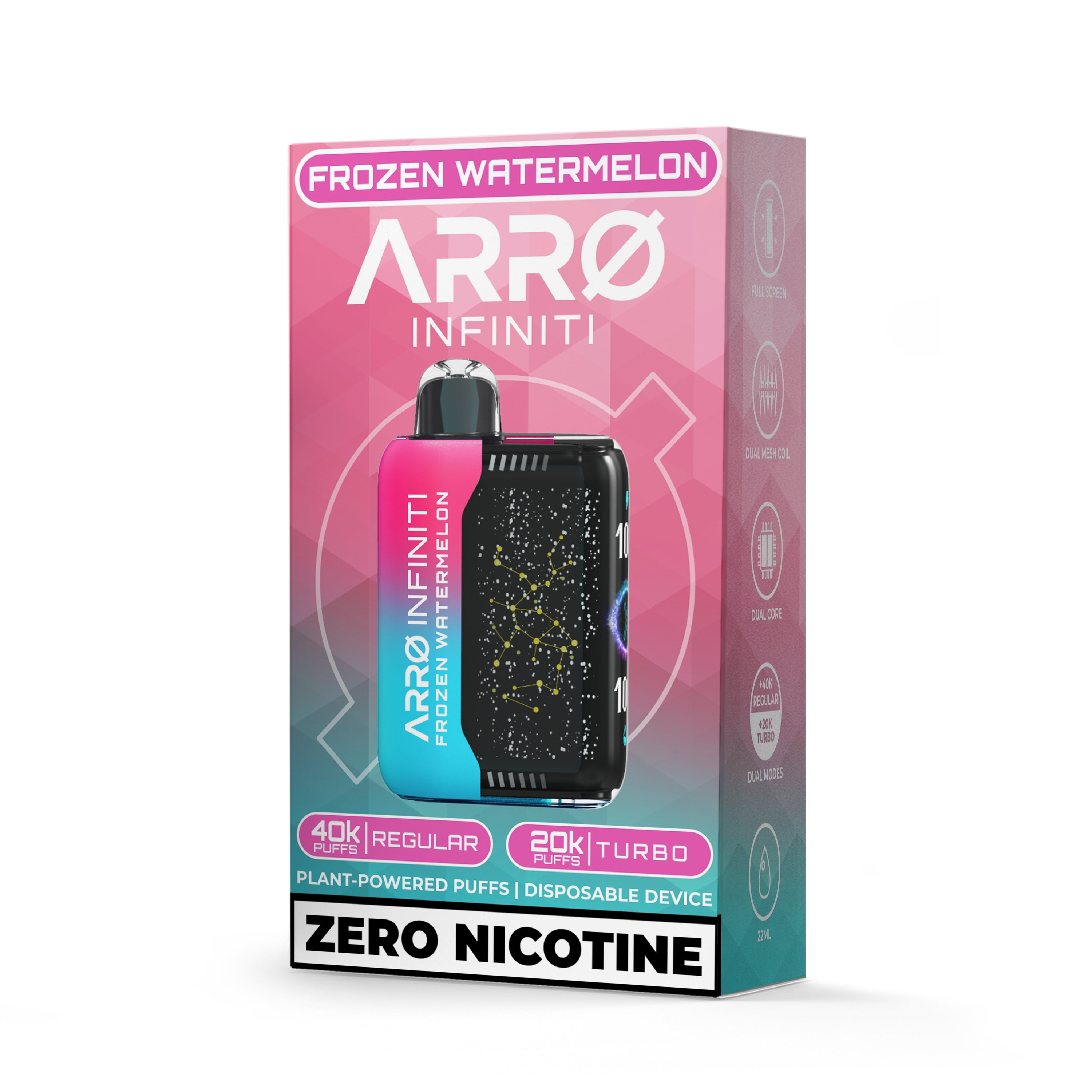 ARRO Infiniti - Frozen Watermelon | 0% Nicotine, 40k puffs, Aromatherapy Diffuser