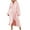 Pink, variant on Jamicy Womens Robes Long Hooded Plush Long Robe, Soft Warm Fleece Bathrobe for Women Fluffy Cute Spa Robe