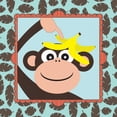 thumbnail image 2 of Marrott, Stephanie 20x20 Black Ornate Wood Framed with Double Matting Museum Art Print Titled - Banana on Monkey, 2 of 4