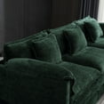 thumbnail image 5 of 112" Oversized Sectional Sofa Cloud Couch for Living Room, Modern Chenille L Shaped Couch, Comfy Boucle Modular Sofa Sleeper with Moveable Ottoman & Memory Foam,Emerald, 5 of 23