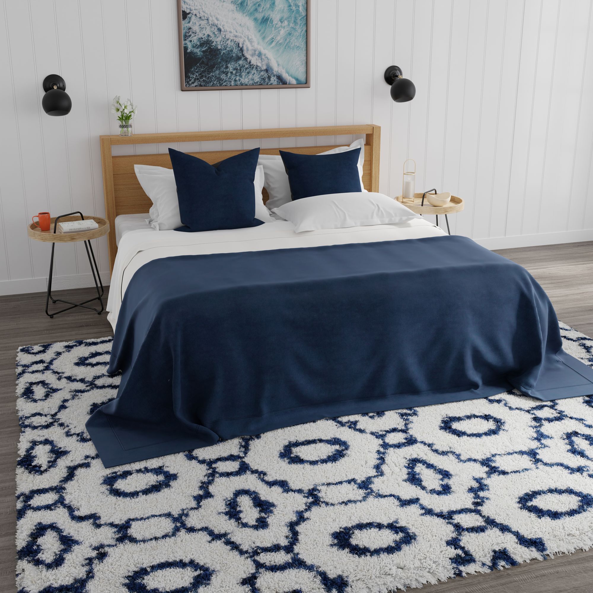 Mason Brooks Indigo Shag CG50A Transitional Geometric 8'3" X 10'0" Area Rug