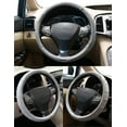 thumbnail image 3 of Comfort Grips Steering Wheel Cover - Contourz Pro Grip Leather Small (13.5 - 14.4) Grey / White, 3 of 3