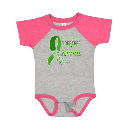 

Inktastic Our Family Fights Together Liver Cancer Awareness Boys or Girls Baby Bodysuit