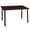 Mahogany, variant on Romig Trek 42 x 24 in. Mobile Training Seminar Table- Mahogany Top, Black Legs