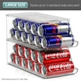 thumbnail image 4 of Sorbus Skinny Soda Can Organizer for Refrigerator - Slim Can Holder Drink Dispenser for Fridge - Stackable Soda Can Organizer for Fridge, Pantry, Kitchen Organization and Storage (Set of 2), 4 of 7