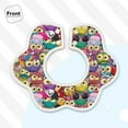 thumbnail image 3 of Hirioo Cute Cartoon Owls for Baby Cotton Petal Bib Drool Bibs for Baby Boy Unisex, 3 of 9